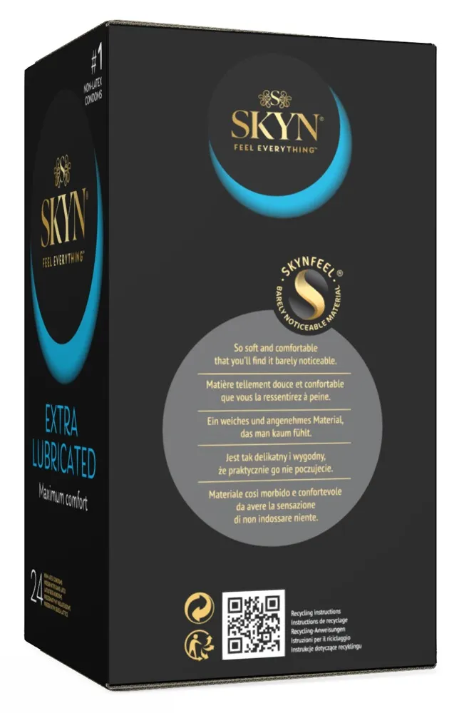 SKYN Kondome „Extra Lubricated“, latexfrei, Transparent, – Produktbild 3 von 4