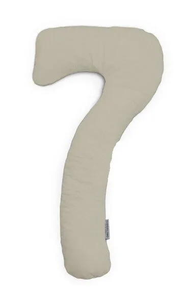 Theraline Theraline my7 Still-und Seitenschläferkissen Bamboo Collection mit Bio-Baumwolle und Bambus, Lehmgrau, – Produktbild 2 von 4