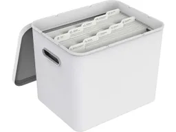 rotho rotho Archivbox "MY PAPER" aus Recyclingkunststoff, mit 10 Mappen, weiß – Produktbild 1 von 1