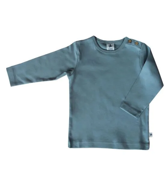 Leela Cotton Leela Cotton Baby Kinder Langarmshirt Bio-Baumwolle, Hellgrau, – Produktbild 1 von 3