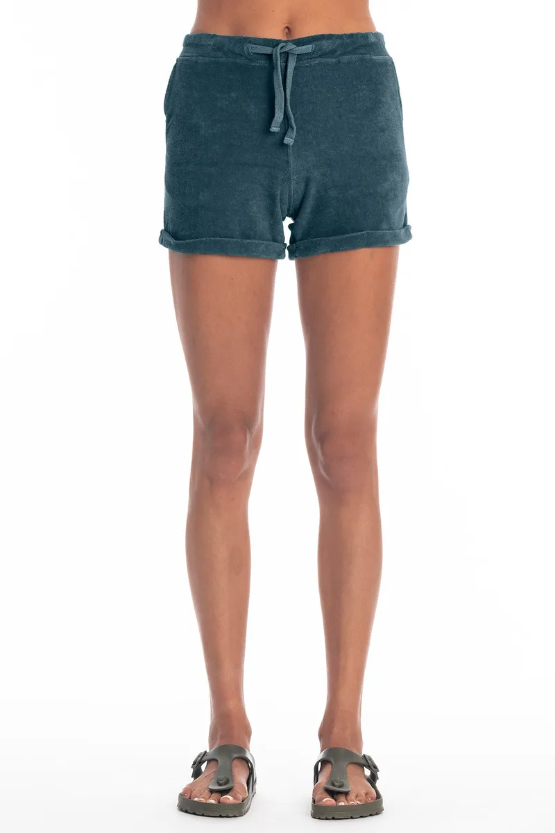 RAVENS VIEW IBIZA RAVENS VIEW IBIZA Damen vegan Shorts Saona Ozeanblau, Blau, – Produktbild 1 von 1