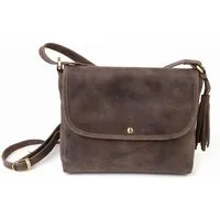El Puente El Puente Schultertasche | Fair Trade & Handmade aus Indien, Grau,braun, – Produktbild 1 von 1