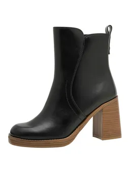 Marco Tozzi Marco Tozzi Vegan, MT FEEL ME mit Blockabsatz Blockabsatz Stiefelette Vegan – Produktbild 1 von 1