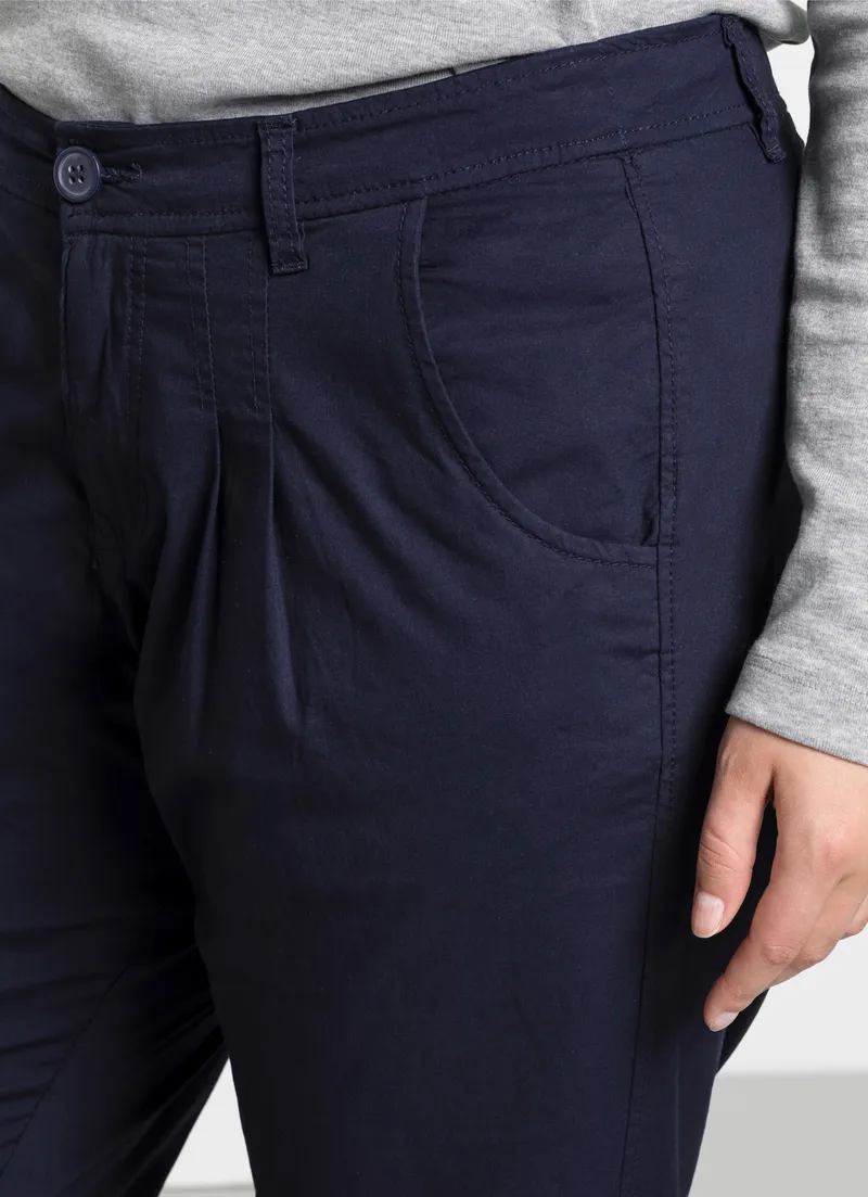 sheego Chinohose, Marine, – Produktbild 2 von 3