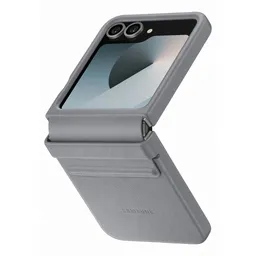 Samsung Original KindSuit Vegan Leather Case für das Samsung Galaxy Z Flip 6 / Flip 7 FE - Gray – Produktbild 1 von 1