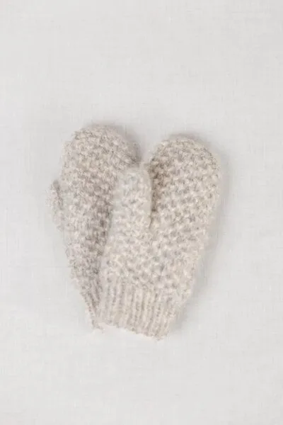Jyoti - Fair Works Jyoti - Fair Works Baby-Alpaka Handschuhe Casma, Hellgrau, – Produktbild 3 von 3