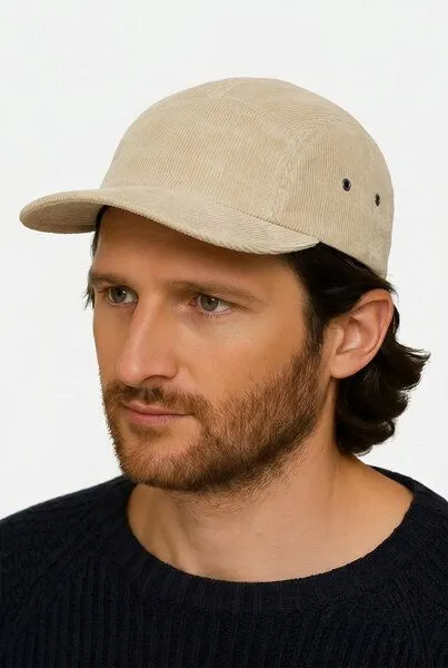 Lou-i Lou-i Cord Cap Bio-Baumwolle, Beige, – Produktbild 4 von 4
