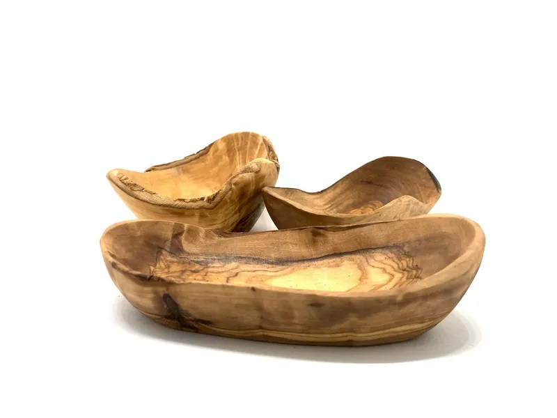 Olivenholz erleben Olivenholz erleben Schale Rustikal oval aus Olivenholz – Produktbild 5 von 8