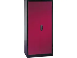 C+P C+P Flügeltürenschrank Anthrazit/Rubinrot (BxTxH) 93x50x195 – Produktbild 1 von 1