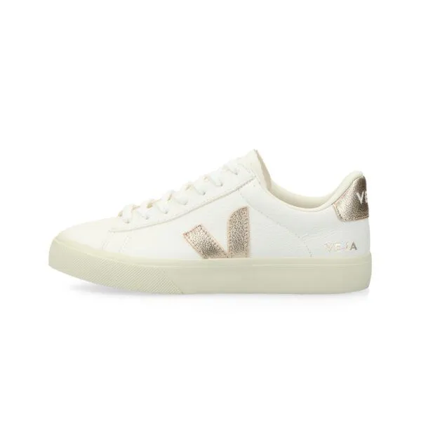 Veja Veja Sneaker Unisex - Campo Chromefree Leather, Extra white/platine(weiß), – Produktbild 1 von 4