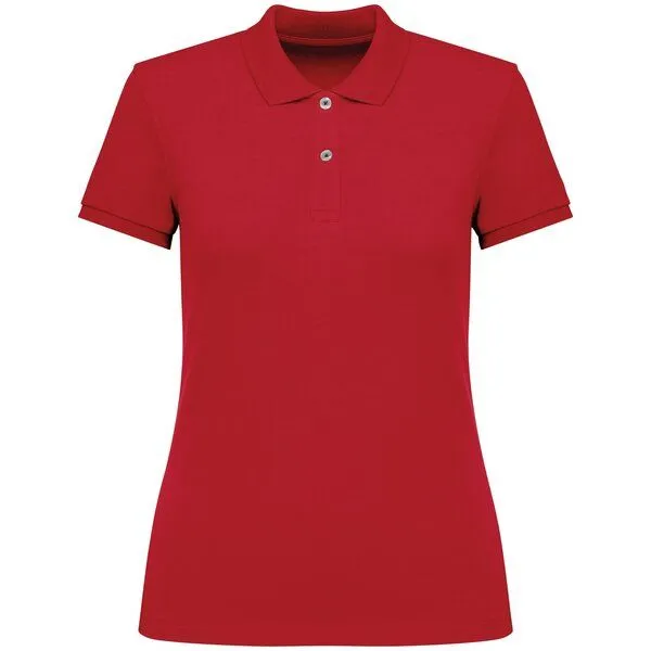 Greenspired Greenspired Umweltfreundliches Poloshirt aus Pikeetrikot 220g/m² XS-XXL, Mohnrot, – Produktbild 1 von 1
