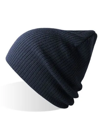 Atlantis Headwear Atlantis Headwear Brad Beanie aus recyceltem Polyester, Navy, – Produktbild 2 von 2