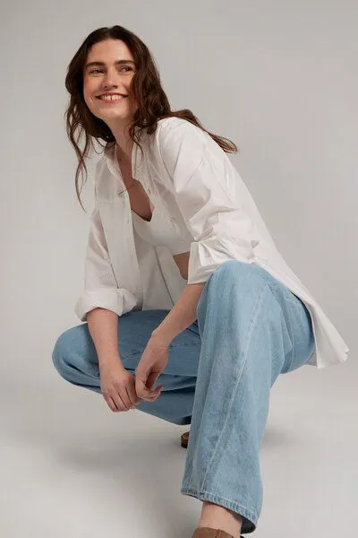 Addition Sustainable Apparel Addition Sustainable Apparel Placid Shirt, Weiss, – Produktbild 2 von 4