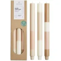 Originalhome Originalhome Schichtkerzen für bewusste Geschenke S/3 - paraffinfrei & vegan, Limestone, – Produktbild 1 von 1