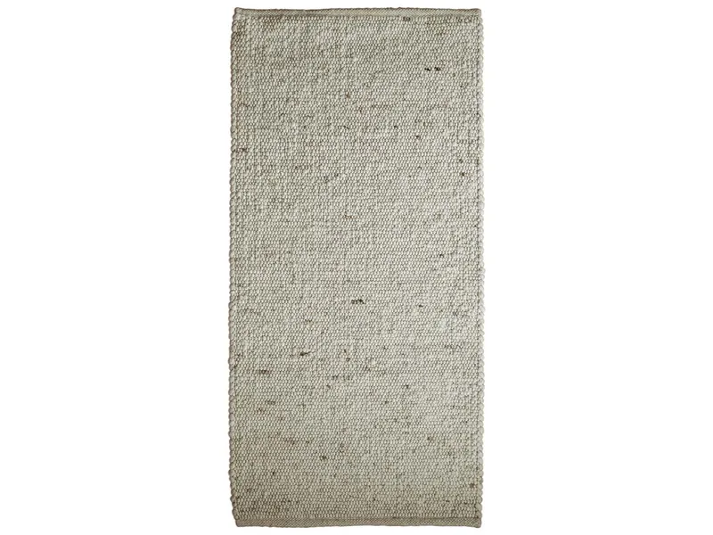 Schurwollteppich "Garmisch" 90 x 180 cm, naturgrau-mittel – Produktbild 1 von 1