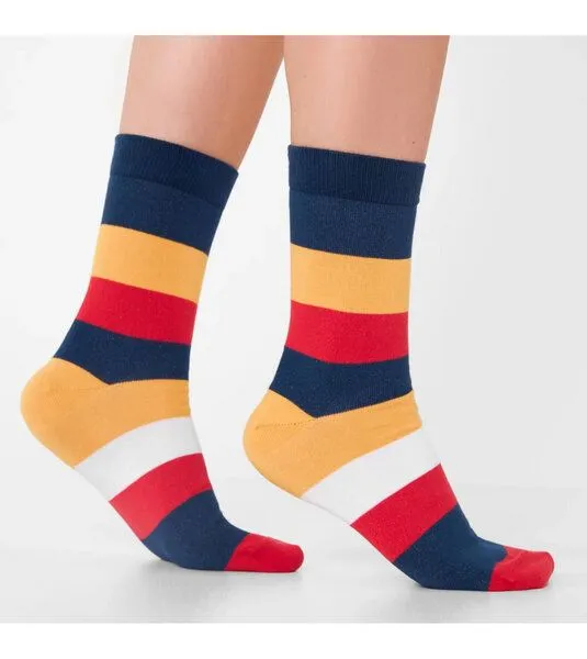 Natural Vibes Natural Vibes Sunset Streifen Socken aus Biobaumwoll-Mix, Mehrfarbig, – Produktbild 3 von 3