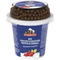 Molkerei Berchtesgadener Land Frucht- & Knusper-Joghurt mit Himbeere – Produktbild 1 von 1