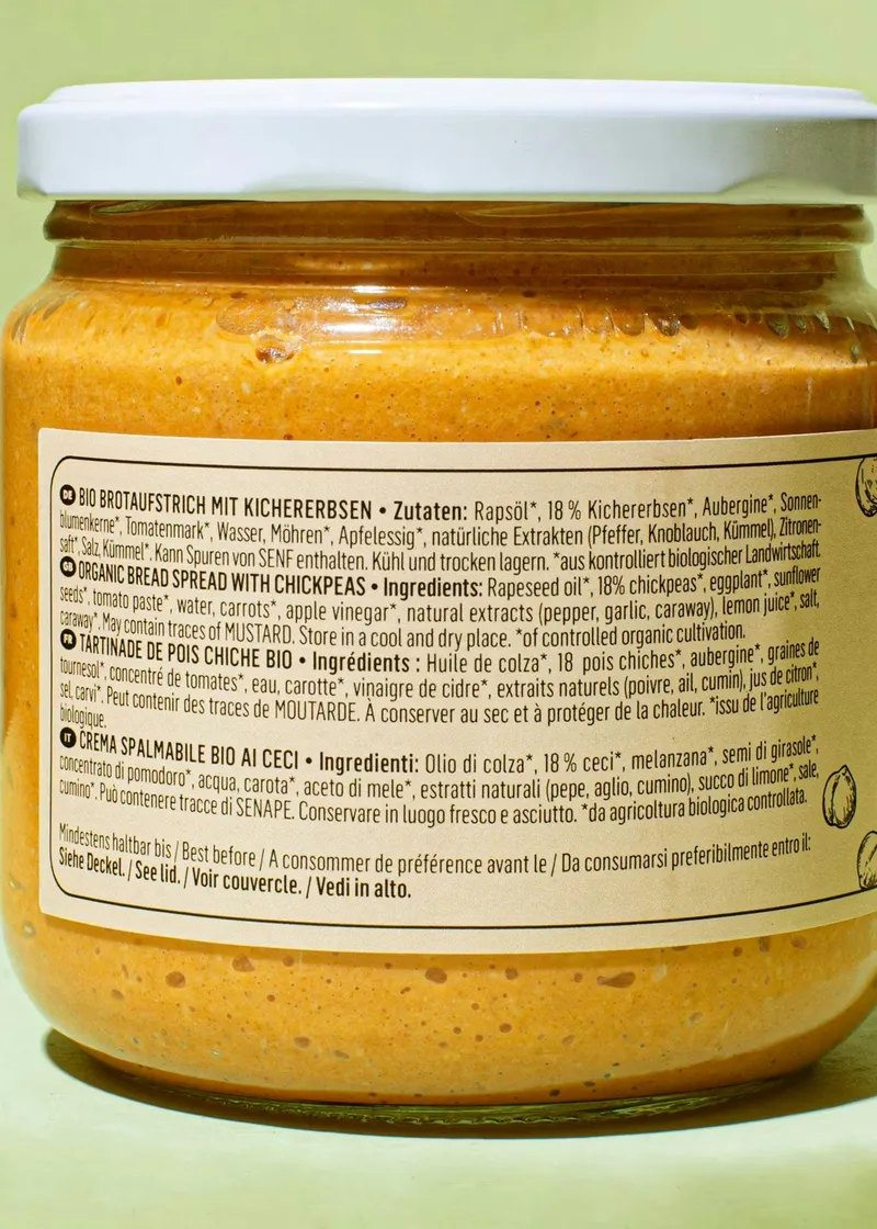 KoRo Bio Kichererbsen Aufstrich 380 g – Produktbild 3 von 5