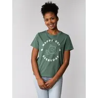 watapparel watapparel T-Shirt Frauen Happy day everyday, Green bay, – Produktbild 1 von 1