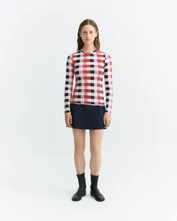 thinking mu Thinking MU Damen vegan Top Cheshire Breeze Check Red – Produktbild 1 von 1