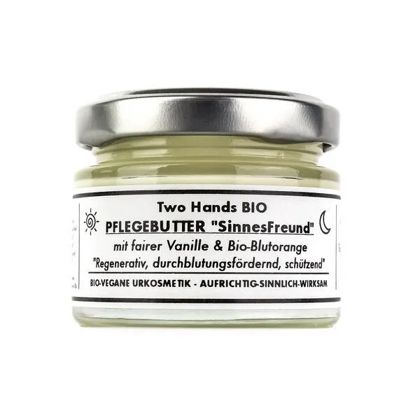 Two Hands BIO Two Hands BIO PflegeButter „SinnesFreund“ mit fairer Bio-Vanille & Bio-Blutorange – Produktbild 1 von 1
