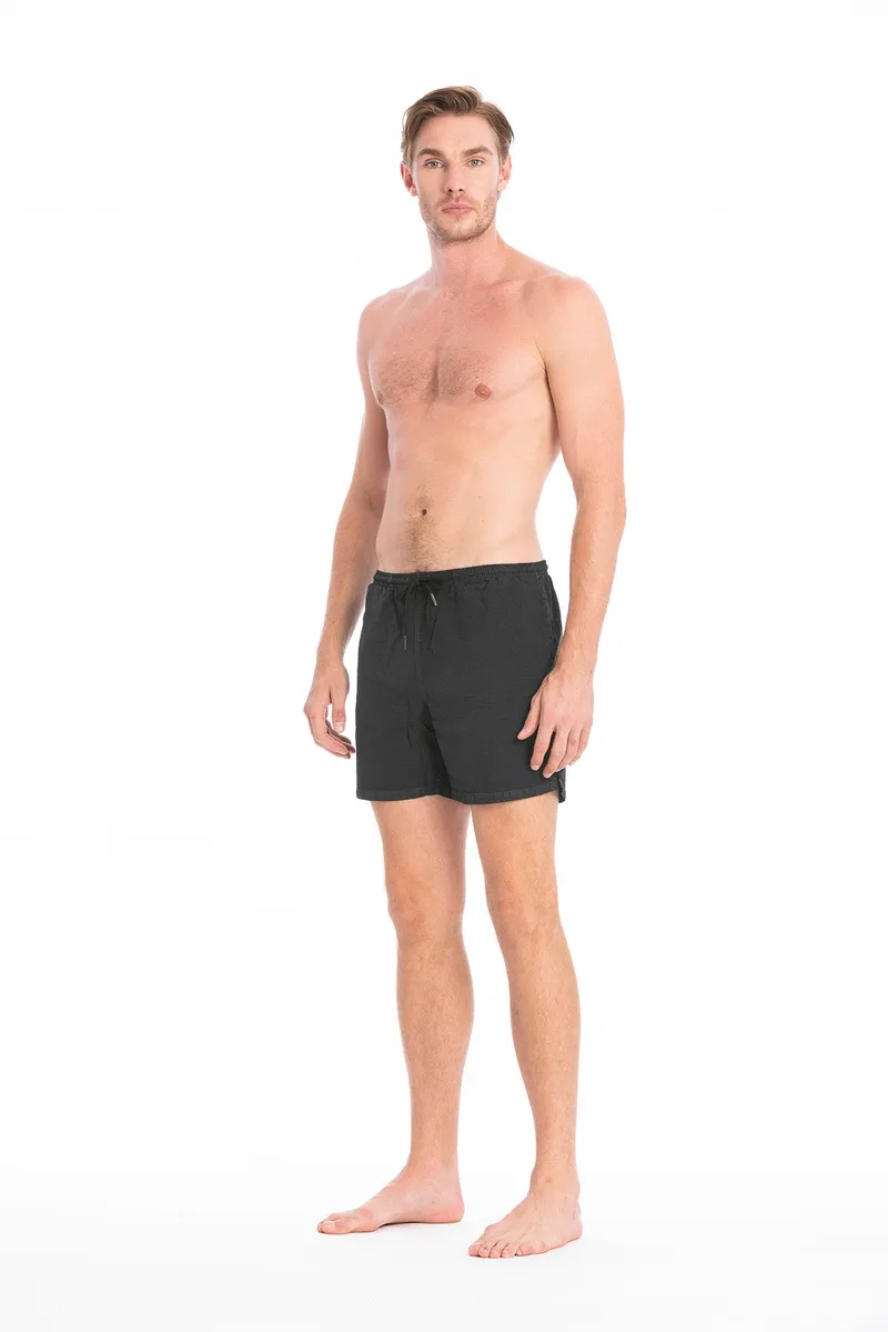 RAVENS VIEW IBIZA RAVENS VIEW IBIZA Herren vegan Badeshorts Rio Carbon Wash, Grau, – Produktbild 1 von 2
