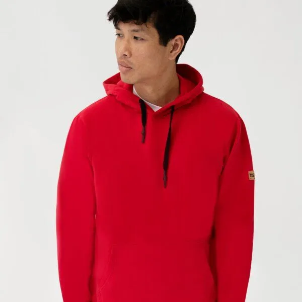 TAO Sportswear TAO Sportswear Herren Hoodie Coolio mit Kapuze aus Bio-Baumwolle, Rot, – Produktbild 1 von 4