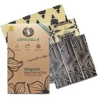 Chinchilla Chinchilla Pflanzenwachstücher Ethno im 3er-Pack, aus Biobaumwolle & Candelillawachs – Produktbild 1 von 1