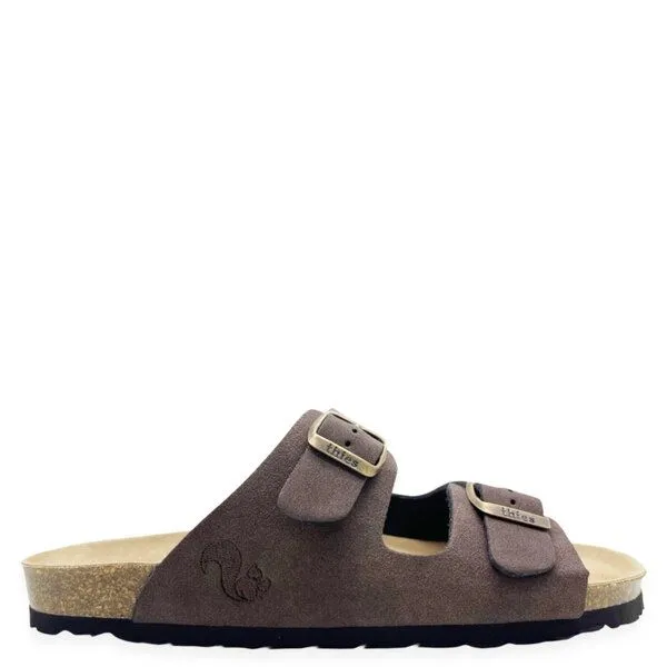 thies Vegane Eco Bio Sandale thies PET aus recycelten Flaschen, Dark brown (braun), – Produktbild 1 von 4