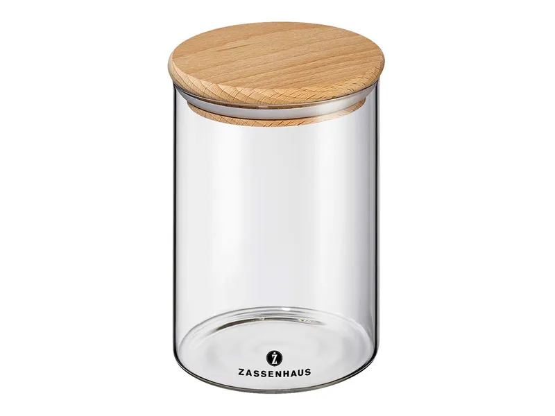 Zassenhaus Zassenhaus Vorratsglas mit Holzdeckel 850 ml – Produktbild 1 von 1