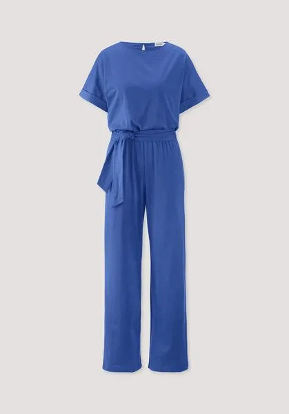 hessnatur hessnatur Jersey Jumpsuit Regular aus reiner Bio-Baumwolle, Kobalt, – Produktbild 4 von 4