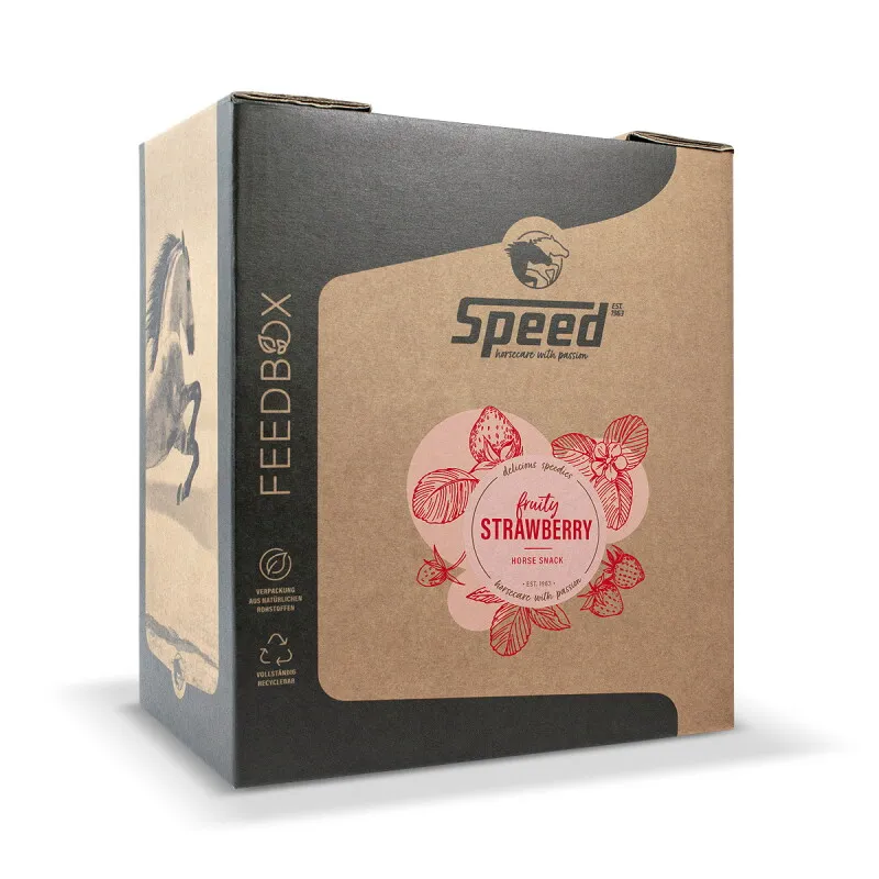Speed Speed delicious speedies STRAWBERRY, 8 kg Feedbox XS – Produktbild 1 von 2