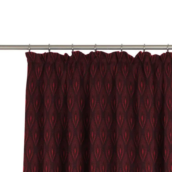 Nature by Adam Nature by Adam Vorhang aus 100% Bio-Baumwolle - Made in Germany - Feathers, Rot, – Produktbild 1 von 7