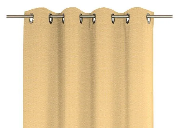 Nature by Adam Nature by Adam Vorhang aus 100% Bio-Baumwolle - Made in Germany - Graphic Ventus light, Dunkelgelb, – Produktbild 6 von 7