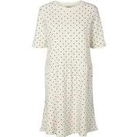 Basic Apparel Basic Apparel Kleid Signe aus Bio-Baumwolle, Weiß-braun (off-white/mink), – Produktbild 1 von 1