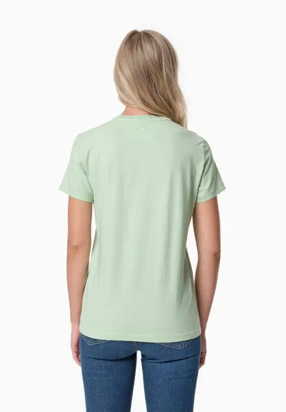 ORGANICATION ORGANICATION TENNUR | Basic T-Shirt aus Bio-Baumwolle, Foam green, – Produktbild 3 von 3