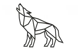 BeWooden BeWooden Holzdekoration Walking Wolf Silhouette – Produktbild 1 von 1