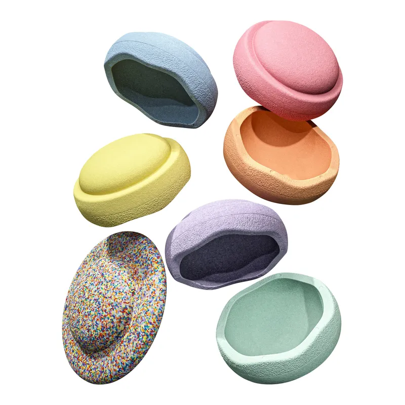 Stapelstein® Stapelstein® Rainbow Set pastel Ø 27,5cm, H: 12cm, Ø 35,5cm, H: 8,4cm – Produktbild 5 von 8