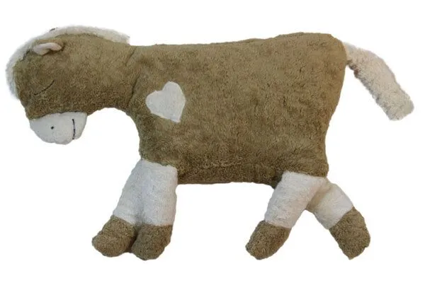 Pat und Patty Pat und Patty Kuschelkissen "Pferd", 100 % Baumwolle kbA, Hellbraun, – Produktbild 3 von 6