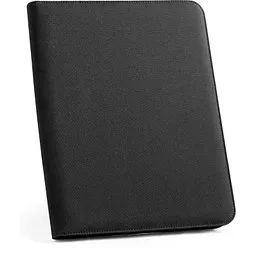 hi!dea™ EMERGE FOLDER. A4 Mappe aus recyceltem Polyester (100% rPET) 300D mit Reißverschluss, Schwarz – Produktbild 1 von 1