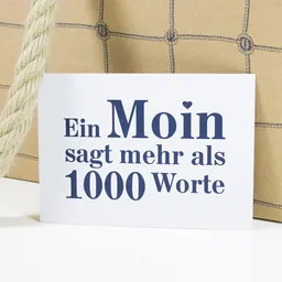 Bow & Hummingbird Bow & Hummingbird Postkarte Moin – Produktbild 1 von 1