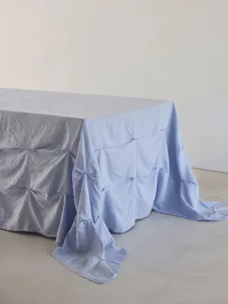 erlich textil erlich textil onomao x erlich textil Drapierte Tischdecke für Unisex aus Baumwolle in zartblau – Produktbild 1 von 1