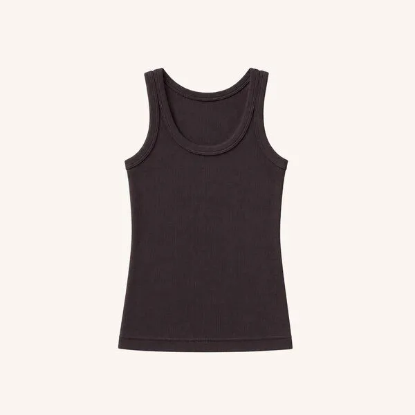 NORDLICHT NORDLICHT Ripp Tanktop Ninna, Schwarz, – Produktbild 1 von 3