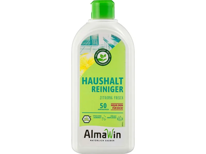 AlmaWin AlmaWin Haushaltsreiniger "zitronig frisch" Flasche, 0,5 l – Produktbild 1 von 1