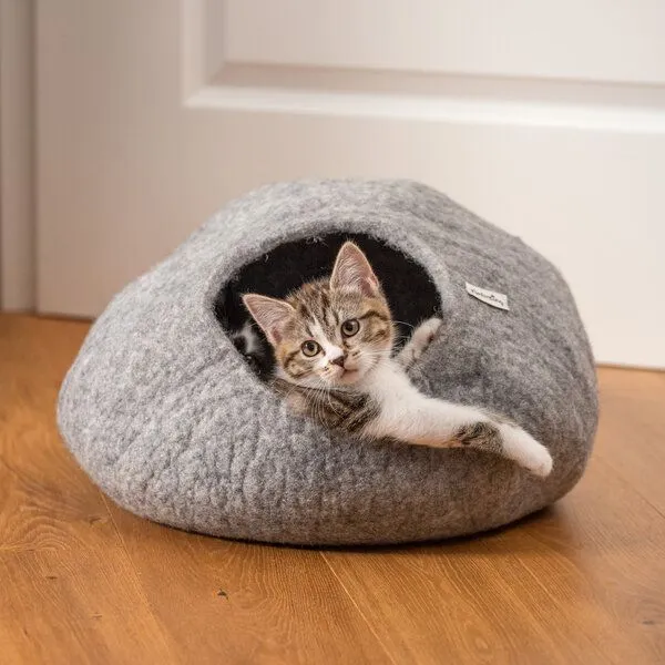 naturling naturling Filz Katzenhöhle - Katzenbett auch für große Katzen – Produktbild 2 von 8