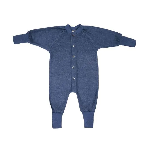 Cosilana Cosilana Baby Schlafanzug 1-tlg ohne Fuss Woll-Frottee, Marine, – Produktbild 1 von 1
