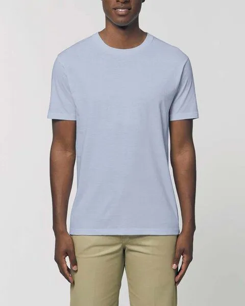 YTWOO YTWOO 3er Pack Basic Unisex T-Shirt aus Bio Baumwolle | viele Farbkombinationen | Fair Trade | Nachhaltig, Navyblau-indianblau-hellblau, – Produktbild 2 von 4