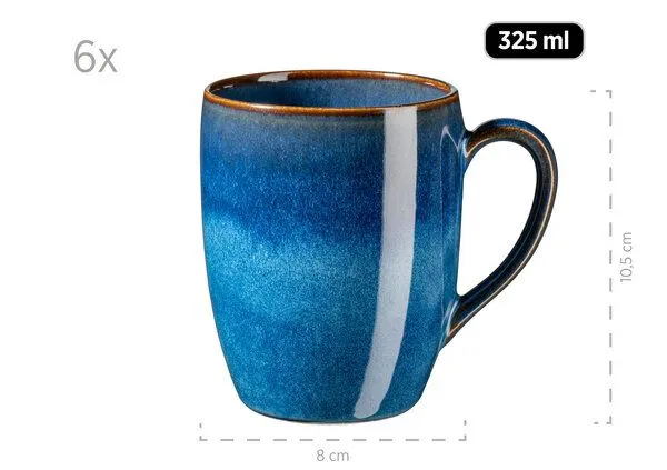 Mäser Mäser Frühstücksset 18-tlg. "Ossia" blau – Produktbild 2 von 4