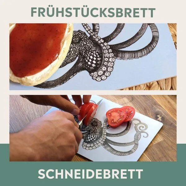 LIGARTI LIGARTI Holzbrettchen - Oktopus – Produktbild 4 von 4