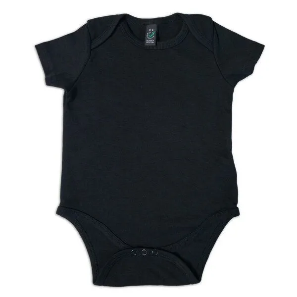 HANDGEDRUCKT HANDGEDRUCKT "Klammerkatze" Baby Body, Schwarz, – Produktbild 2 von 4